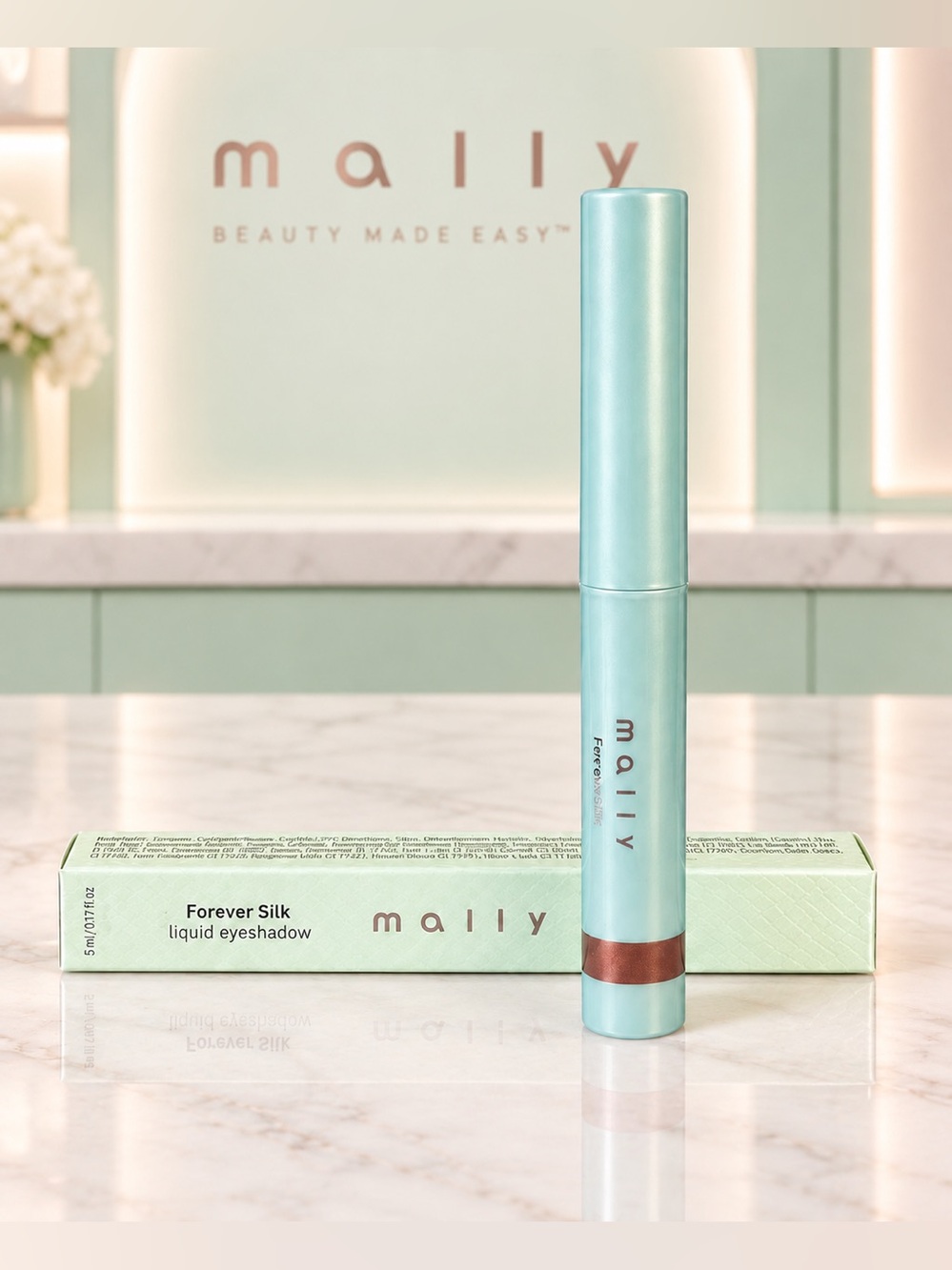 Mally Beauty Forever Silk Liquid Eyeshadow - Silk Cognac NIB